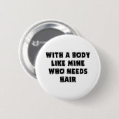 おもしろいな父の日の禿げた人 缶バッジ (正面&裏面)