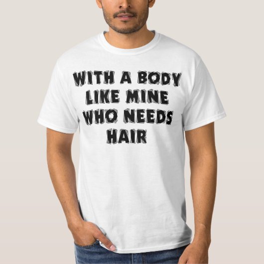 おもしろいな父の日の禿げた人 Tシャツ (正面)