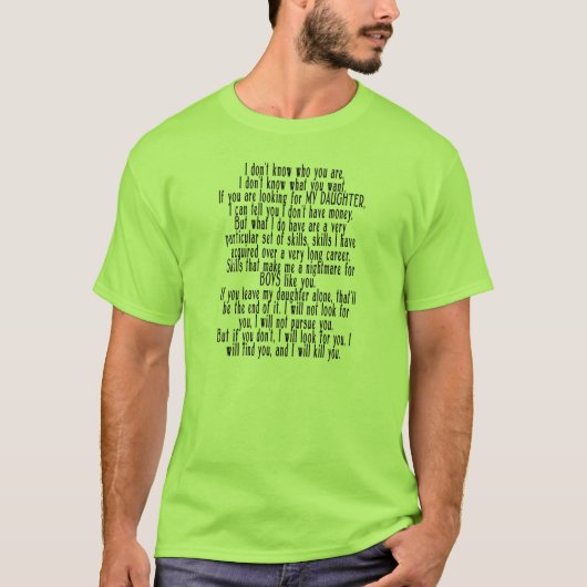 おもしろいな父の日のTシャツ Tシャツ (正面)