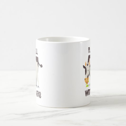 おもしろいな牛しゃれのコーヒー・マグ コーヒーマグカップ (中央)