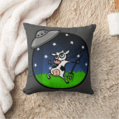 おもしろいな牛外国の外転の正方形の装飾用クッション クッション (ブランケット)