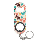 おもしろいな猫および犬が付いているパターン キーホルダー栓抜き (裏面)