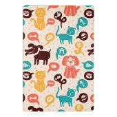 おもしろいな猫および犬が付いているパターン ミニクリップボード (裏面)