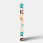 おもしろいな猫および犬が付いているパターン Case-Mate iPhoneケース (裏面 / 左)