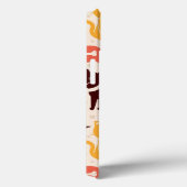 おもしろいな猫および犬が付いているパターン Case-Mate iPhoneケース (裏面 / 右)