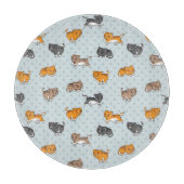 おもしろいな猫が付いているパターン カッティングボード (正面)