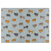 おもしろいな猫が付いているパターン カッティングボード (正面)