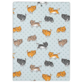 おもしろいな猫が付いているパターン クリップボード (裏面)