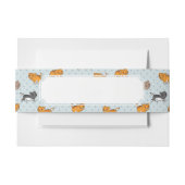 おもしろいな猫が付いているパターン 招待状ベリーバンド (正面例)