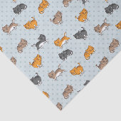 おもしろいな猫が付いているパターン 薄葉紙 (詳細)