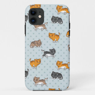 おもしろいな猫が付いているパターン iPhone 11 ケース