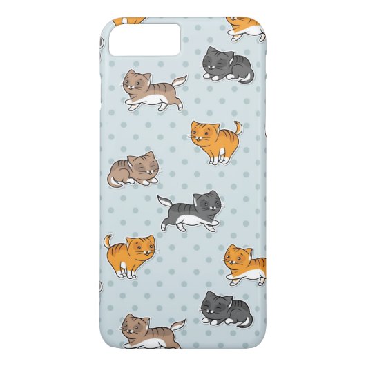 おもしろいな猫が付いているパターン Case-Mate iPhoneケース (裏面)