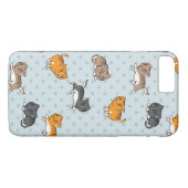 おもしろいな猫が付いているパターン Case-Mate iPhoneケース (裏面(横))