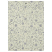 おもしろいな猫が付いている漫画パターン クリップボード (裏面)