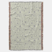 おもしろいな猫が付いている漫画パターン スローブランケット (正面縦)