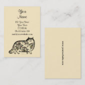 おもしろいな猫のぽっちゃりしたカード 名刺 (正面/裏面)