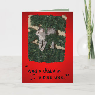 おもしろいな猫のクリスマスの挨拶状 シーズンカード