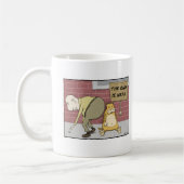 おもしろいな猫のコーヒー・マグ: 端は近くあります コーヒーマグカップ (左)