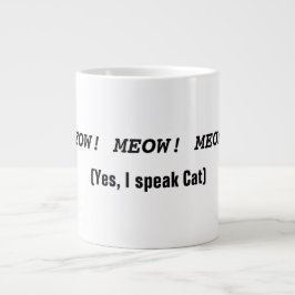 おもしろいな猫のテーマのマグ ジャンボコーヒーマグカップ