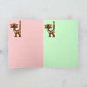 おもしろいな猫のハッピーバースデーのカード設計 カード (内部)