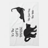 おもしろいな猫の家の台所タオル キッチンタオル (縦)