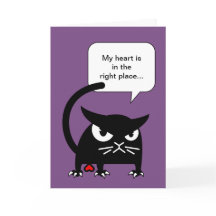 おもしろいな猫の挨拶状| Badd Gatoのバレンタイン