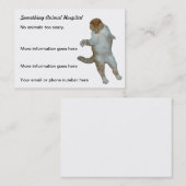 おもしろいな猫の獣医の獣医の名刺 名刺 (正面/裏面)