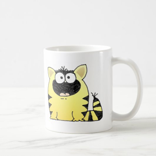 おもしろいな猫の驚き コーヒーマグカップ (右)