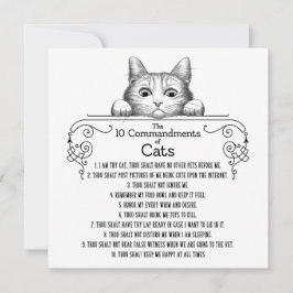 おもしろいな猫の10の命令 カード