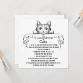 おもしろいな猫の10の命令 カード (正面/裏面インサイチュ)