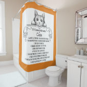 おもしろいな猫の10の命令 シャワーカーテン (インサイチュ)