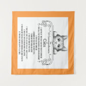 おもしろいな猫の10の命令 タペストリー (正面(横))