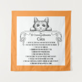 おもしろいな猫の10の命令 タペストリー (正面)