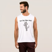 おもしろいな猫のTシャツはこの人猫のTシャツを好みます Tシャツ (正面フル)