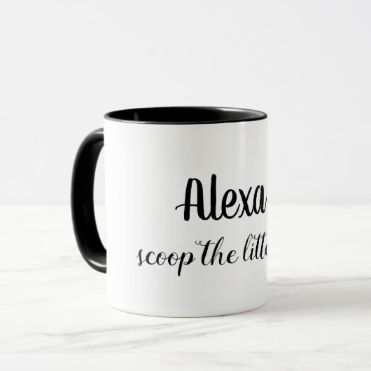 おもしろいな猫は猫好きのマグを襲います マグカップ (正面左)