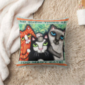 おもしろいな猫好きの猫の芸術の装飾用クッション クッション (ブランケット)