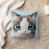 おもしろいな猫好きの装飾用クッション クッション (ブランケット)