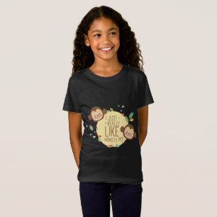 おもしろいな猿のワイシャツIちょうど実際に良の猿のようにか。 Tシャツ