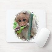 おもしろいな猿の写真のマウスパッド マウスパッド (マウス)