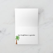 おもしろいな猿は感謝していしています サンキューカード (内部)