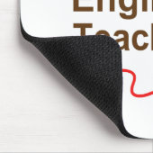 おもしろいな獣か最も最高のな英語の先生 マウスパッド (コーナー)