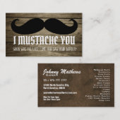 おもしろいな理容師のスローガンの名刺 名刺 (正面/裏面)