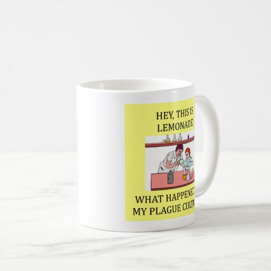 おもしろいな生物学実験室の冗談、おもしろいな生物学実験室の冗談 コーヒーマグカップ (正面右)