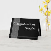 おもしろいな男性のいとこの結婚式のお祝い- カード (黄色い花)