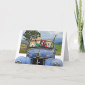 おもしろいな男性の相対的な誕生日 カード (裏面)