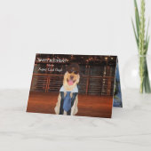 おもしろいな男性の相対的な誕生日 カード (正面)