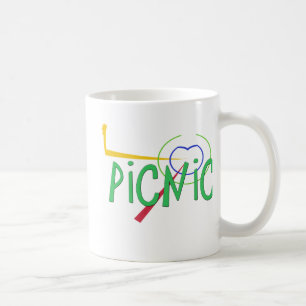 おもしろいな略称のピクニック コーヒーマグカップ