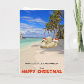 おもしろいな白くまのクリスマス シーズンカード (裏面)