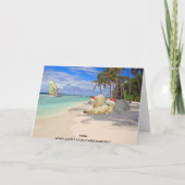 おもしろいな白くまのクリスマス シーズンカード (裏面)