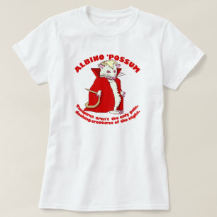 おもしろいな白子のふくろねずみの吸血鬼動物のユーモア Tシャツ